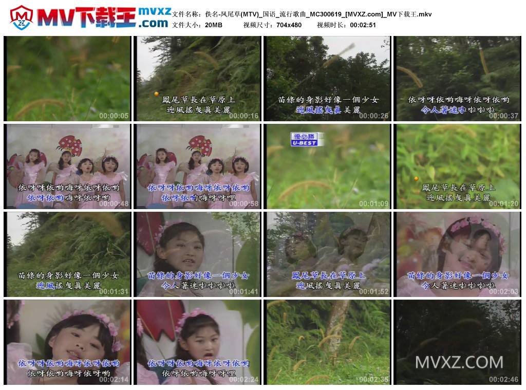 佚名-凤尾草(MTV)_国语_流行歌曲_MC300619